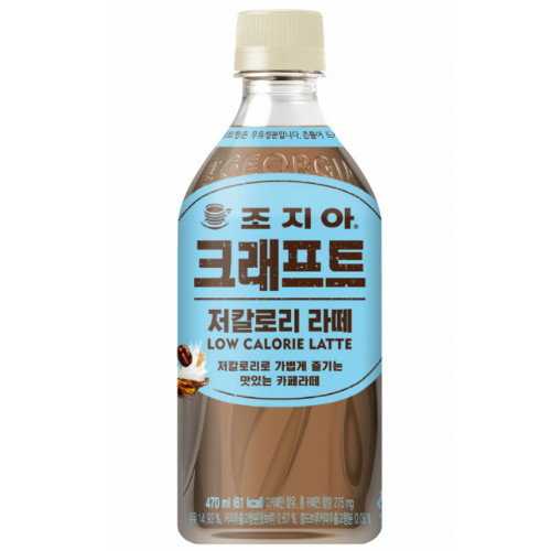 코카콜라음료 조지아 저칼로리라떼 470ml (1개)