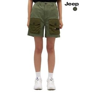 JEEP 여성용 아웃포켓 5부반바지 JO2PTF855