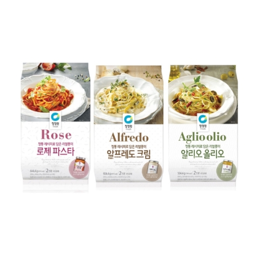 대상 청정원 실온 파스타 3종 로제 크림 알리오올리오 골라담기_이미지