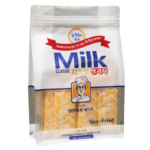 위아더월드 밀크 클래식 쌀과자 치즈맛 240g (10개)_이미지