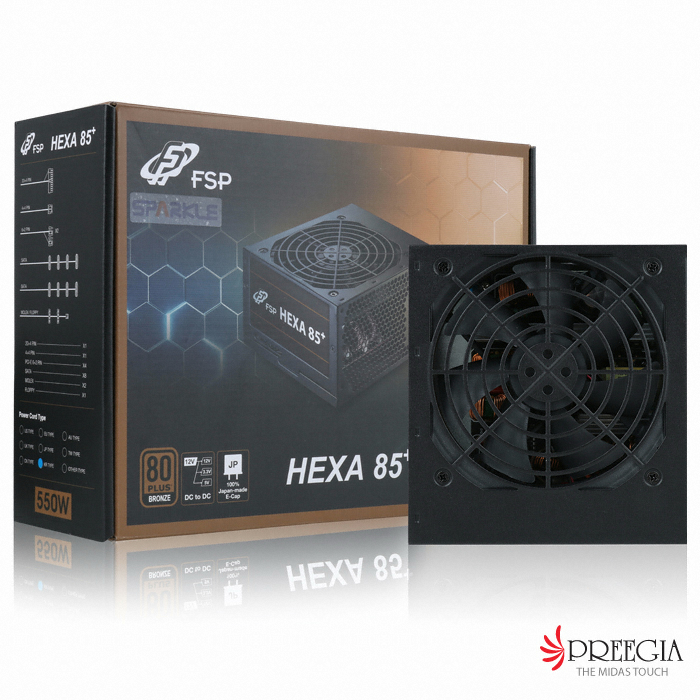 FSP HEXA 550W 80PLUS브론즈 프리볼트