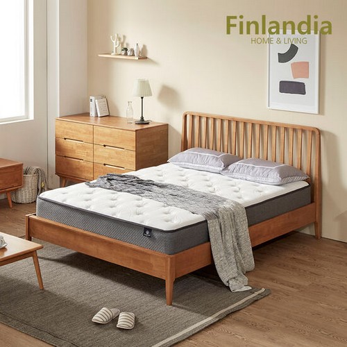 핀란디아 마틴L 원목 침대 Q