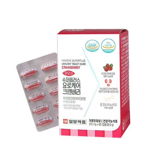 일양약품 하모네 슈퍼플러스 요로케어 크랜베리 60캡슐 (2개)_이미지
