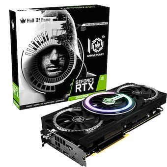 갤럭시 GALAX 지포스 RTX <b>2070</b> <b>SUPER</b> Hall Of Fame D6 8GB 10th Anniversary BLACK Edition