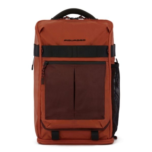 Piquadro Arne Bike LED 조명 노트북 백팩 Arancione 가방 배낭 444133
