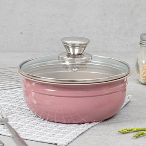 퀸센스 국산 모담 세라믹 스텐 인덕션 뚝배기 내열냄비 18cm_이미지