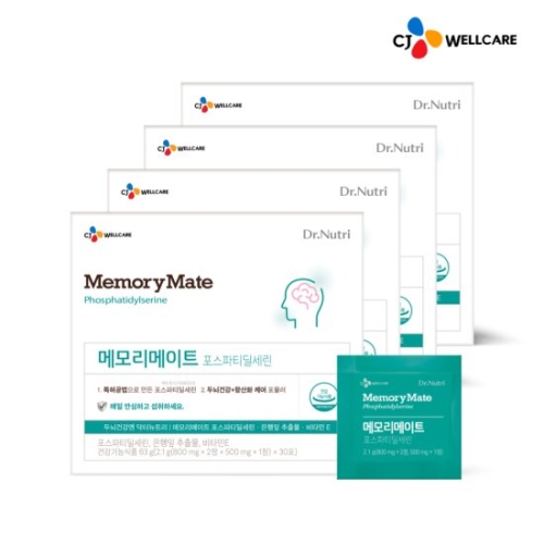 CJ웰케어 닥터뉴트리 메모리메이트 30포 (4개)
