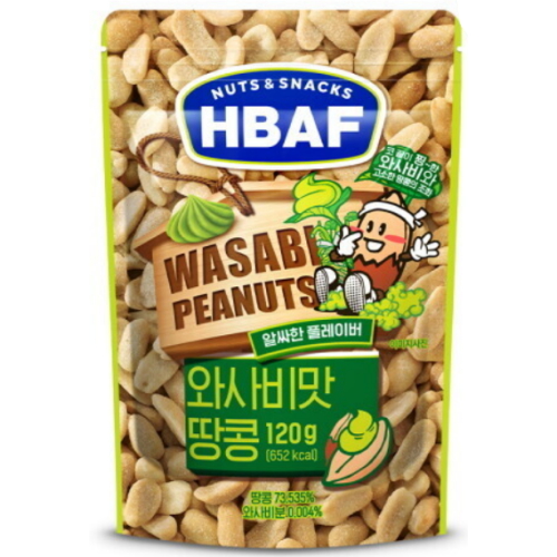 HBAF 와사비맛 땅콩 120g이미지입니다. 누르면 해당 게시물로 새창이동합니다.
