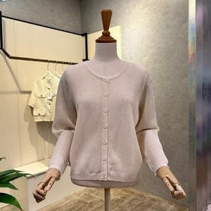 Ab.f.z 라운드 골지 단추 가디건 AOZ2QY34F