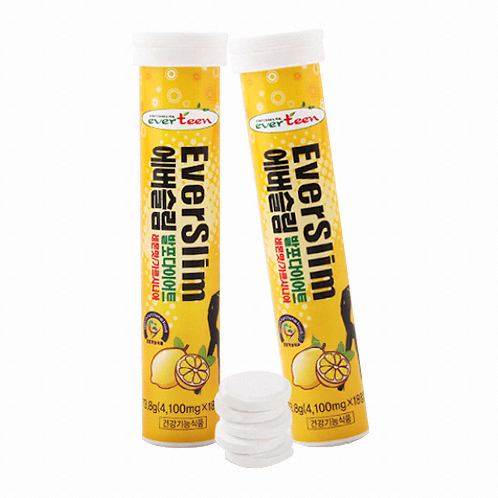 에버틴  에버슬림 발포 다이어트 레몬맛 18정 (1개)