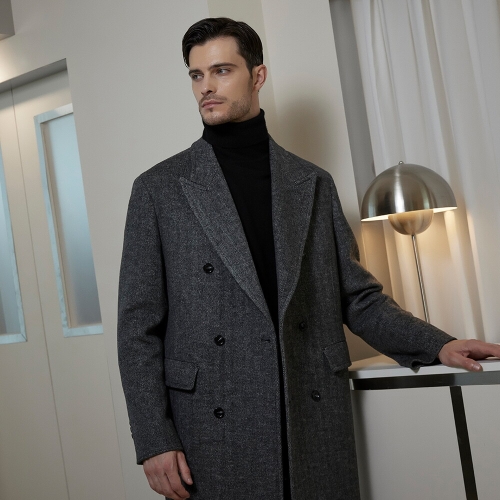 인터메조 피크드 더블 울코트 IMFFMCT123_124