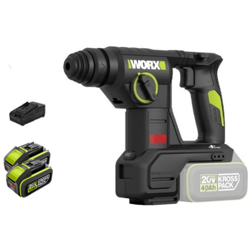 웍스 WU384 해외구매 (6.0Ah, 배터리 2개)