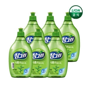 라이온코리아 참그린 기름기 뽀드득 레몬녹차 500g (480ml) (6개)