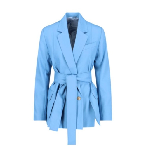 자켓 EC23PF2J 002 ADUSTY BLUE Blue