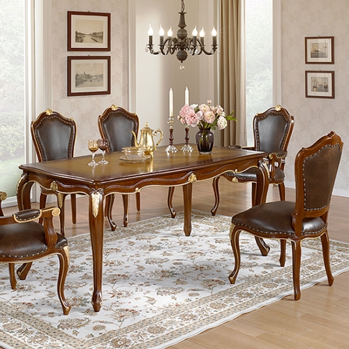 유캐슬 모바도 엔틱 원목 식탁 1400