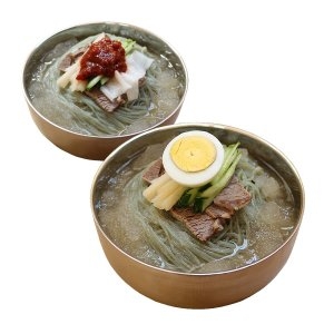 선비찬 물냉면10인분세트 옥천함흥냉면사리 2Kg + 냉면육수 10봉_이미지