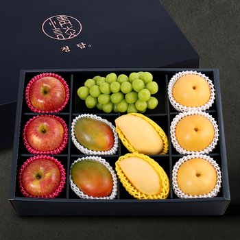 SSG정담 프리미엄 사과 배 샤인 망고 선물세트 5.5kg (1개)_이미지