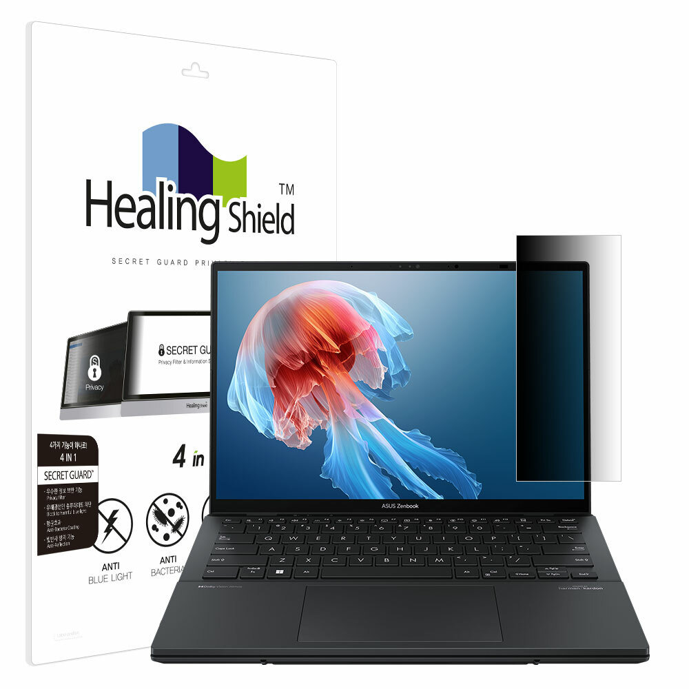 폰트리 힐링쉴드 ASUS 젠북 듀오 UX8406MA 액정보호필름 (SNS 메신저 사이드 프라이버시 보안)