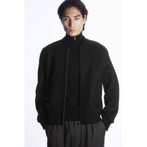 COS 울 봄버 재킷 블랙 258213