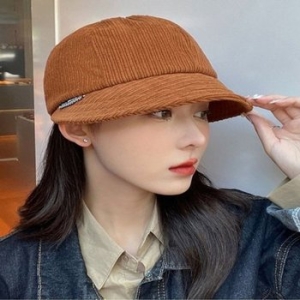 골덴 버킷햇 벙거지모자 챙모자 5컬러 여자-WD8EBE4_이미지