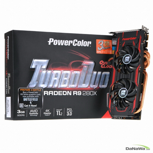 PowerColor 라데온 R9 280X TurboDuo OC D5 3GB 배틀필드4 한정판 KPC_이미지