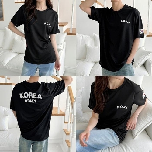 패션 ROKA 로카 쿨링 반팔티 기능성 체육대회 단체 육군 군대 반팔 티셔츠 로카티 47508461
