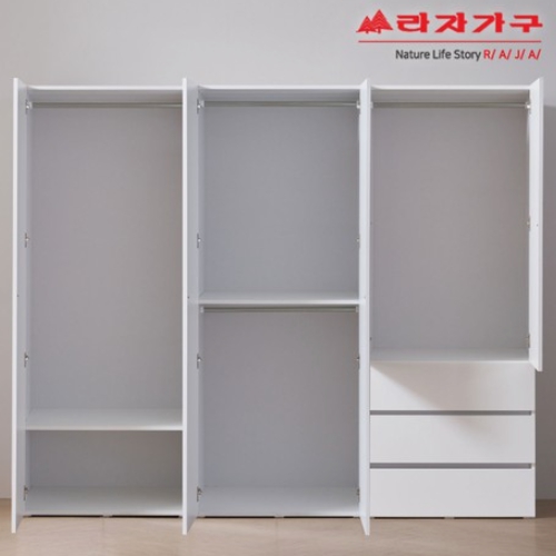 라자가구 비바 키큰 모노 실속형 옷장세트 2400_이미지