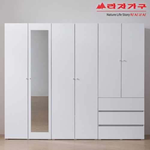 라자가구 비바 키큰 모노 실속형 옷장세트 2400_이미지