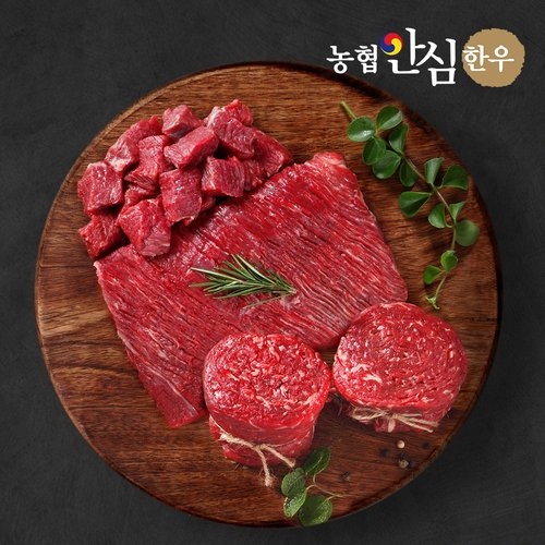 농협안심한우 1등급 한우 불고기 400g + 국거리(세절) 400g_이미지