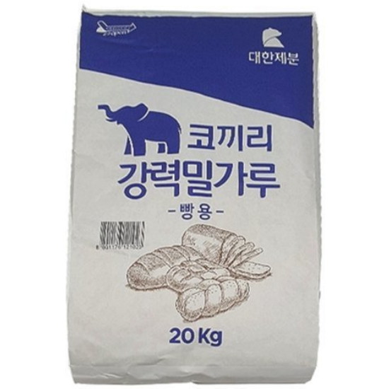 대한제분 곰표 코끼리 강력밀가루 빵용 20kg (1개)