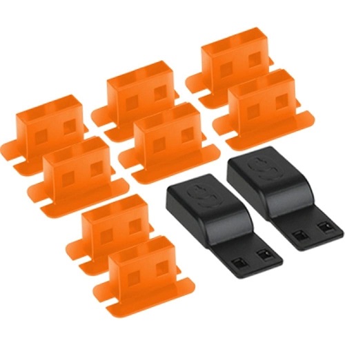 강원전자 NM-DL01 USB 포트 잠금장치 (오렌지, 8개)_이미지