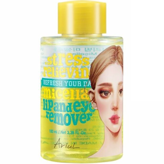 아리얼 스트레스 릴리빙 미셀라 립앤아이 리무버 100ml (1개)_이미지