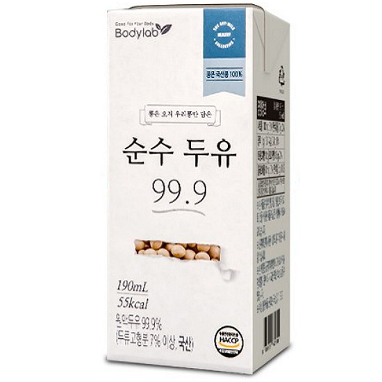바디랩 순수두유 99.9 190ml이미지입니다. 누르면 해당 게시물로 새창이동합니다.