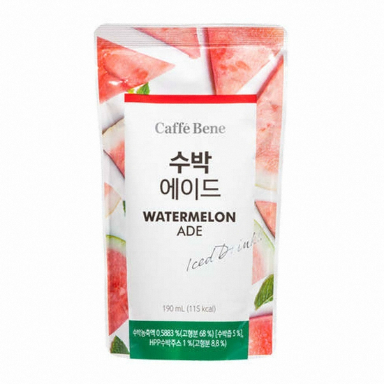 카페베네 수박 에이드 190ml (40개)_이미지