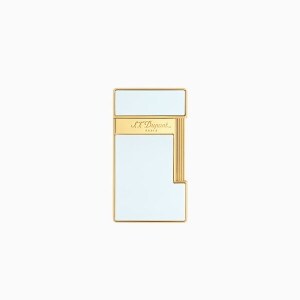 ST<b>듀퐁</b> 24 슬리미 <b>라이터</b> 화이트 래커/골든 CA028004Z