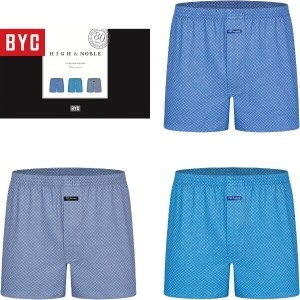 BYC 고급순면 80수 실크 트렁크팬티 (3매)_이미지