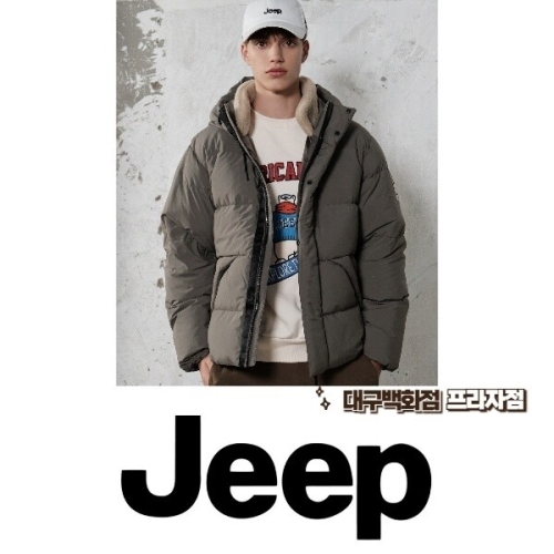 JEEP 공용 헤비덕다운 중힙기장 후드점퍼 JP4JPU412KR