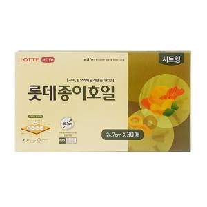 롯데이라이프 기름종이 시트형 26.7cm 30매이미지입니다. 누르면 해당 게시물로 새창이동합니다.