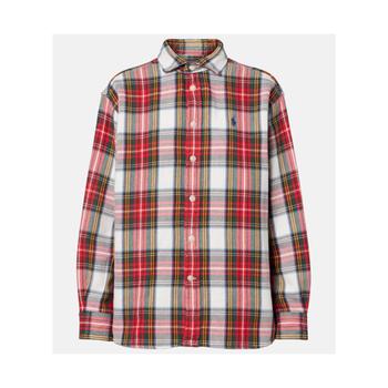 폴로랄프로렌 플레이드 코튼 플리스 셔츠 T