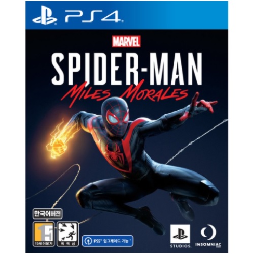  마블 스파이더맨: 마일즈 모랄레스 한글판 PS4, 패키지디스크/중고