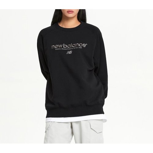 레터링 기모 맨투맨 세미오버 NBNCE41913