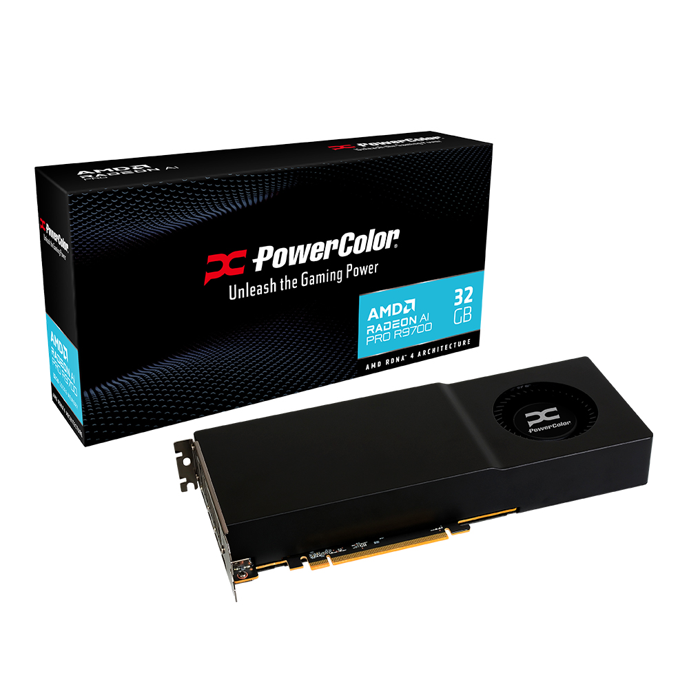 PowerColor 라데온 AI PRO R9700 D6 32GB 대원씨티에스