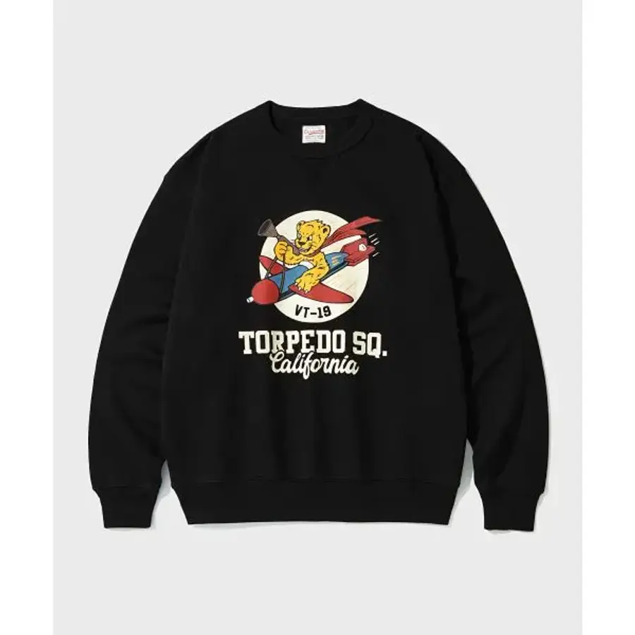 아웃스탠딩 MIL SWEAT VT 19 BLACK 439876