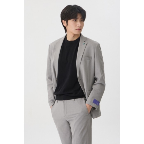브렌우드 이지슈트 워셔블 솔리드 트윌 셋업 자켓 BRJCM26414GYL