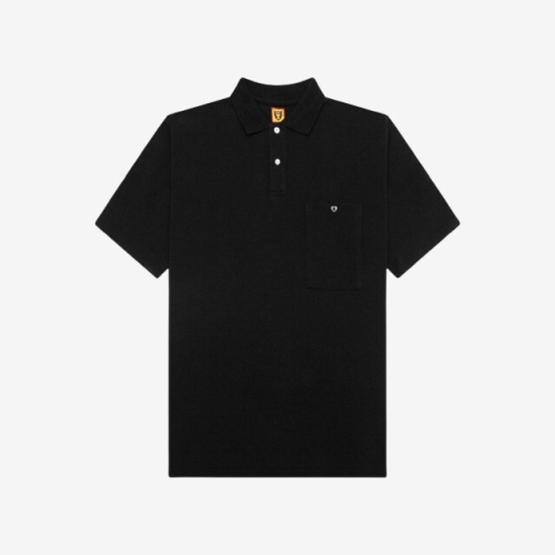 휴먼메이드 빅 폴로 반팔 티셔츠 블랙 남성 HM27CS010 B