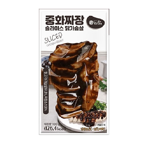 햇살푸드시스템 햇살닭 중화짜장 슬라이스 닭가슴살 100g (1개)