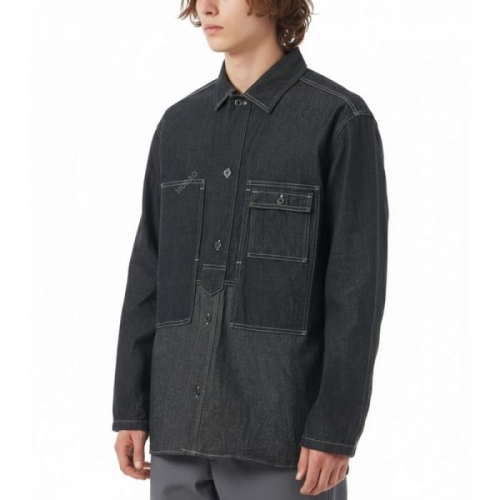  나이젤카본 UTILITY SHIRT TYPE2 10oz DENIM 80510010115 110 유틸리티 셔츠 인디고 데님 자켓