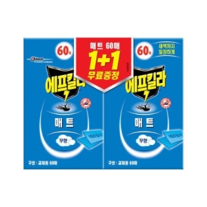 에프킬라 매트 모기약 리필 60매x4개 총240매