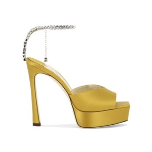 SAEDA SANDALS 여성 뮬 SAEDA SANDAL/PF 125BGH SUNFLOWER/CRYSTAL