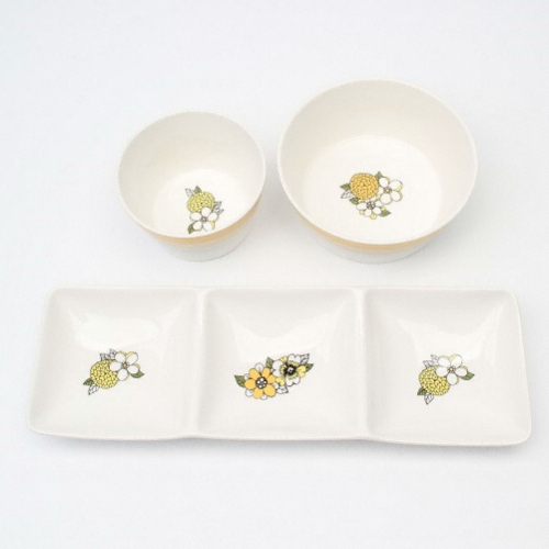 행남자기 플로르 반상기 3P